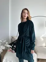 Домашний костюм-четверка YK04 Тёмно-зеленый L-XL
