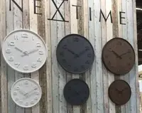 Годинники настінні "Wood Wood Medium", білі ?36 см