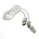 Кабель PowerPlant Quick Charge 2A 2-в-1 cotton USB 2.0 AM – Lightning/Micro 1м Silver