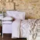 Набор постельное белье с пледом Karaca Home - Estella lila лиловый евро