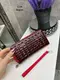 АКЦИЯ! Бордо - женский стильный лаковый кошелек на 1 отделение с текстурой под крокодила - 19х9 см (1239)