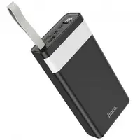 Зовнішній акумулятор Power bank HOCO J73 Powerful з ліхтарем 30000mAh батарея заряджання Чорний