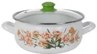 Кастрюля со стеклянной крышкой Savasan Гвоздика DS-105-4-2-Г 4.2 л
