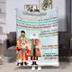 Плед 3D с пожеланиями для родителей Родителям Украинская семья 17924 135х160 см