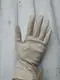 Женские комбинированные перчатки кожа+замша с дефектом