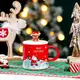 Кружка с крышкой новогодняя Merry Christmas 8977 350 мл красная