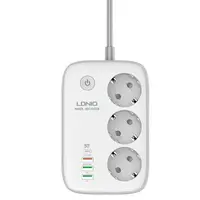 Подовжувач мережевий Ldnio c Wi-Fi SEW3452  |3USB/1Type-C, 3Sockets. QC/PD, 30W/10A, 2m  EU Plug|