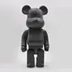 Дизайнерская игрушка Беарбрик 28 см чёрный. Статуэтка Bearbrick 400% Black. Bearbrick