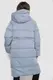 Пуховик женский удлиненный, цвет джинс, 243R2303