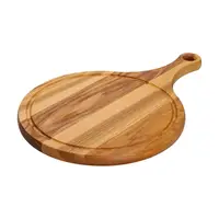 Обробна дерев'яна дошка з круглою основою 30*45 см ясен C19W300450