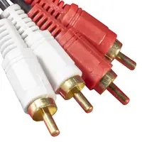 Універсальний кабель Lesko 2RCA-2RCA 1.5 м багатофункціональний надійний зносостійкий якісний