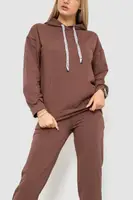 Спорт костюм жіночий з капюшоном, колір коричневий, 226R1284