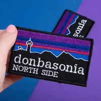 Набір шевронів DONBASONIA NORTH SIDE 2 шт., 5х8 см, вишиті патчі на липучці