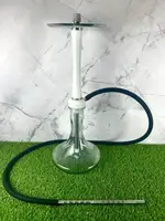 Кальян из нержавеющей стали с основанием из полиацетали Aroma Hookah - X-Ray, White