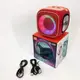 Портативная Bluetooth колонка TG359 7W с RGB подсветкой Громкая блютуз колонка Цвет: красный