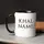 Кружка GoT "Кhal" именная, Черный, английский, Деревянная подарочная коробка с гравировкой, 330 мл