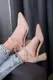 Туфли женские на каблуках Fashion Nelly 1472 39 размер 25 см Бежевый