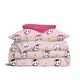 Подростковое постельное белье с простыней на резинке PINK PARIS CATS CS4