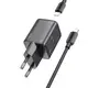 Адаптер сетевой Hoco Mighty single port charger N40 (Type-C to Lightning set) |1Type-C, 20W/3A, PD/QC|