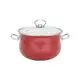 Кастрюля с крышкой d=22см 5.0л Infinity SСE-P450B-22-red