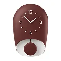 Часы настенные с маятником Guzzini Home 168604171 22х8х33 см бордовые