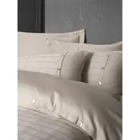 Постільна білизна євро Arya Saheser Сатин жаккард Perla AR-A107301-beige 200х220 см бежевий