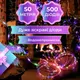 Гирлянда Роса Капля 50 метров 500 LED лампочек светодиодная гирлянда в катушке медный провод 8 функций + пульт 1733033ML