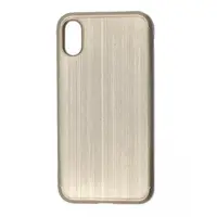 Чехол Накладка Силикон TPU Rubble iPhone 10 Глянец ОРИГИНАЛ Gold