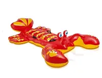 Надувний матрац-плотик Intex "Лобстер" 2-х місний, 213 x 137 см. Red and yellow (42202)