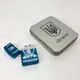Дуговая электроимпульсная зажигалка USB Украина (металлическая коробка) HL-449. Цвет: синий