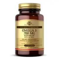 Жирные кислоты Solgar Double Strength Omega 3 700 mg, 30 капсул