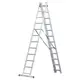 Лестница раскладывающаяся универсальная 3×12 ступеней 7.89м SIGMA (5032374)