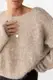 Укорочена в'язана кофта оверсайз - кавовий цвет, ONE SIZE