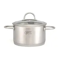 Каструля з кришкою Gipfel Signo GP-1361 18 см 2.7 л срібляста