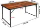Стол туристический раскладной со стульями Hanert WoodLine 120×60