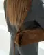 Кожаная замшевая женская сумка «Мэй» коньячная