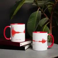 Чашка "I LOVE YOU", Червоний, англійська, Крафтова коробка, 330 мл