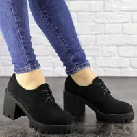 Ботинки женские Fashion Terri 1523 40 размер 25,5 см Черный