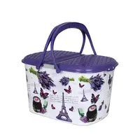 Пластиковая корзина для пикника Лаванда Elif plastik 355-8LF