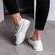 Лоферы женские Fashion Fluffy 3553 41 размер 26 см Белый
