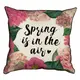 Подушка с мешковины Spring is in the air 45x45 см (45PHB_20F006)