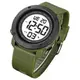 Часы наручные мужские SKMEI 2122AGWT ARMY GREEN-WHITE, армейские часы противоударные. Цвет: зеленый