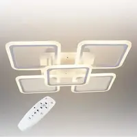 Стельова LED люстра, світлодіодний світильник Sunlight білий 6325/4+1S