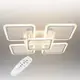 Потолочная LED люстра, светильник светодиодный белый Sunlight  6325/4+1S
