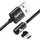 Магнітний кабель Topk USB 1m 2.1 A 360° TK51i-VER2 MicroUSB Black для зарядки смартфона