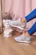 Женские стильные кроссовки Fashion Ringer 1036 39 размер 25  см Серебро