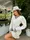 Платье AO247 Белое Oversize S-L