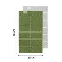 Коврик складной двойной IXPE Naturehike CNK2450WS044, алюминиевая пленка, 200x120х1,8 см, оливковый зеленый