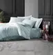 Постельное белье евро Arya Saheser Сатин жаккард Perla AR-A107301-mint 200х220 см мятное