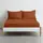 Набор простыни на резинке 180х200х30 TERRACOTTA CHECK